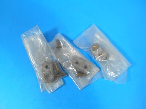 Lote de 3 abrazaderas de cable de caña galvanizadas Wilcox Crittenden 1/4" NOS - Imagen 1 de 4