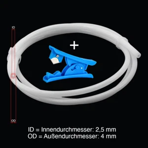 PTFE Tube ID 2,5 mm x 4 mm tube filament tuyau téflon série P1P série X1 imprimante 3D - Photo 1/4