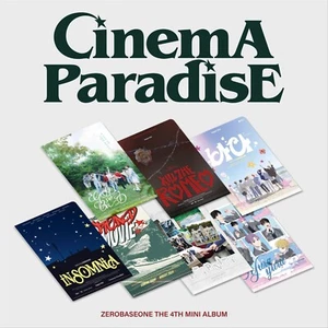 ZEROBASEONE 4th Mini Album CINEMA PARADISE ZEROSE 7Ver SET CD+Post+2p Card+Gift - Imagen 1 de 5