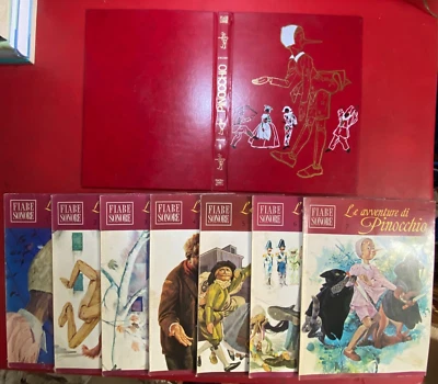 7 FIABE SONORE LE AVVENTURE DI PINOCCHIO n.1/7 + DISCHI Fabbri 1966 + COPERTINA - Immagine 1 di 4