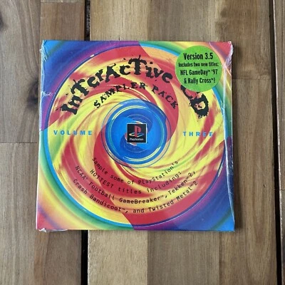 New Sealed PS1 Playstation 1 Interactive CD Volume 3 Sampler Pack Demo Disc - Image 1 of 3