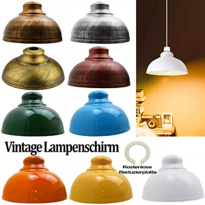 Metall Lampenschirm Ersatz Lochgröße E27 Sockel ø 40mm mehrfarbig Lampe Schatten - Bild 1 von 58