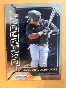 2021 Panini Prizm Jasson Dominguez Emergent Silver Prizm Yankees Rookie RC - Picture 1 of 2