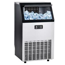 100lbs/24h Commercial Simple Ice Maker Machines Freezers Frozen Stainless Steel