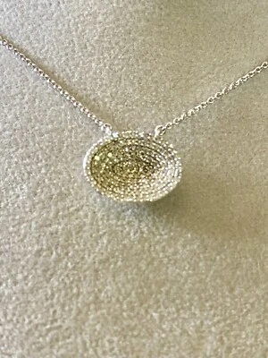 Colgante cóncavo de diamantes de plata de ley Links of London Foto 1 de 4