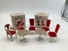 Petite PRINCESS Dollhouse Host/Hostess Dining Chairs Tables Furniture Ideal (7)