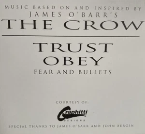 The Crow~HOLY GRAIL~Promo Cd~ Graphitti~ JAMES O’BARR Rare Collectors Piece MINT - Picture 1 of 5