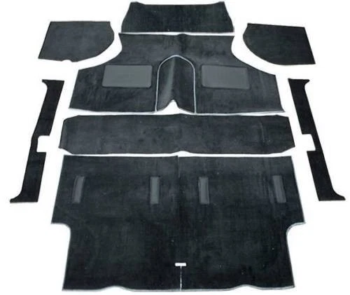 Austin Morris Classic Mini 1969-2000 Complete Replacement Black Carpet Set - Image 1 of 2