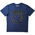Nirvana Inverse Smile Blue Erkend T Shirt Voor Mannen