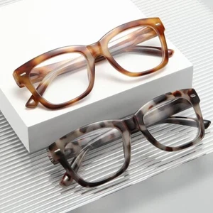 Coffee Tortoise Oversized Reading Glasses Unisex Womens Mens Quality Reader - Picture 1 of 25