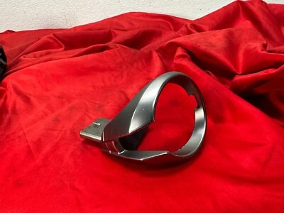 04-10 BMW E63 E64 Serie 6 Consola Central Delantera Portavasos Inserto Plateado OEM ✅ Foto 1 de 4