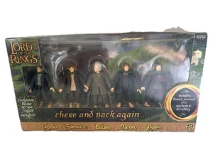 TOY BIZ THE LORD OF THE RINGS THERE AND BACK AGAIN FIVE FIGURE BOX SET - Picture 1 of 6