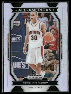 2024 Panini Prizm Draft Picks #13 Stephen Curry All-American Prizms Silver - Foto 1 di 2