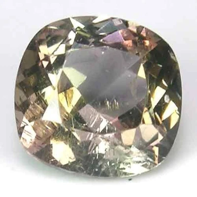 SYMMETRICAL NATURAL UNHEATED CEYLON MULTI-BROWN COLOR CUSHION CUT AXINITE GEM - Image 1 of 3