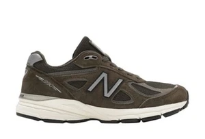 Zapatos para correr New Balance 990v4 para mujer talla 12 verde militar hechos en EE. UU. W990MG4 - Imagen 1 de 5