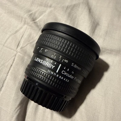 Lensbaby 5.8mm f/3.5 Circular Fisheye Lens for Canon EF *USED* GOOD - Image 1 of 4