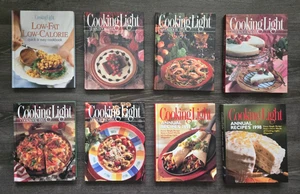 Lot of 8 Cooking Light Cookbooks: Annuals 1992 - 1998 and Low-Fat, Low Calorie - Picture 1 of 17