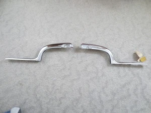 1946 Pontiac Streamliner Torpedo NOS RH LH Grille Emblem Extension Bars - Picture 1 of 4