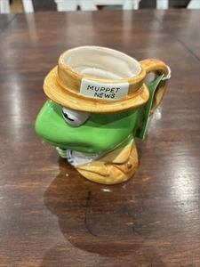 Kermit The Frog 1970s Hanson’s Muppet News Reporter Mug - Japan - Picture 1 of 3