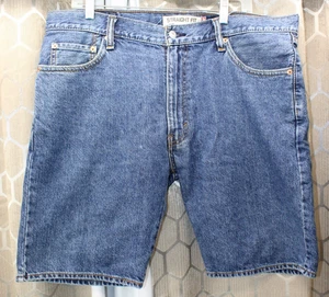 Levi Strauss & Co 505 Straight Fit Jean Shorts Jorts Mens 36 (37x9) Blue Denim - Picture 1 of 9