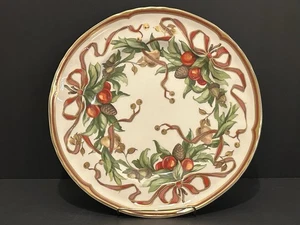 TIFFANY & Co - Christmas Tiffany Garland 10 1/4" Dinner Plate - Picture 1 of 5