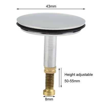 Bouchon de vidange de baignoire en cuivre pur fiable 43 mm de diam��tre longueur - Photo 1/4