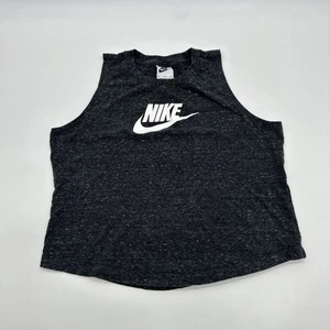 Nike Tank Top Youth Girls XL Dark Gray Logo …#29765 - Picture 1 of 8