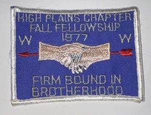 Boy Scout OA 482 Black Eagle Lodge High Plains Chapter Fall Fellowship 1977 - Picture 1 of 1
