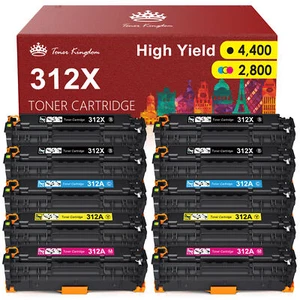 Cartucho de tóner color 10Pk CF380A-CF383A para HP 312A LaserJet MFP M476nw M476dw - Imagen 1 de 10