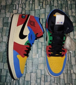 Size 12 - Blue The Great x Air Jordan 1 Mid Fearless New Authentic - Picture 1 of 5