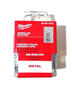Milwaukee 49-59-1812 HSS Steel Annular Cutter 1-13/16 Inch Metal Drill Bit - Picture 1 of 5
