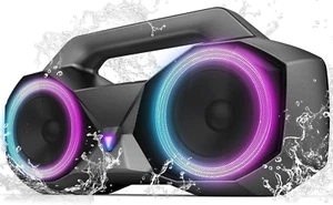 Portable Bluetooth Speaker - IPX7 Waterproof Wireless Speakers with 80W Loud Hif - Picture 1 of 12