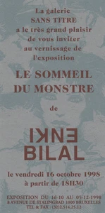 BILAL carte invitation vernissage expo 1998 - Picture 1 of 1