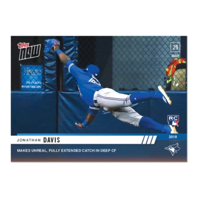 2019 Topps NOW Jonathan Davis #296 ~ Toronto Blue Jays ~ Low PR, only 334! - Image 1 of 2