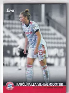Topps Bayern Munich Team-Set 2022 Fußball Karte Karolina Lea Vilhjalmsdottir - Bild 1 von 2