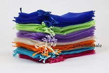 50 100 Organza Drawstring Gift Jewelry Bags Pouches Wedding Xmas Party Favour