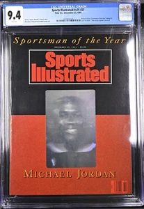 1991 Sports Illustrated Sportsman of the Year v75 #27 Michael Jordan CGC 9.4 - Picture 1 of 2