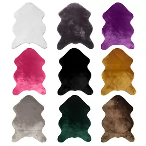 Large Faux Fur Sheepskin Rug Fluffy Mat Room Sofa Bed Hairy Shaggy Floor Carpet - Picture 1 of 16