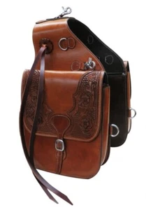 Bolso Cantle Western Floral Cuero Tooled con Cuerdas de Sillín y Clip SB-61 - Imagen 1 de 1