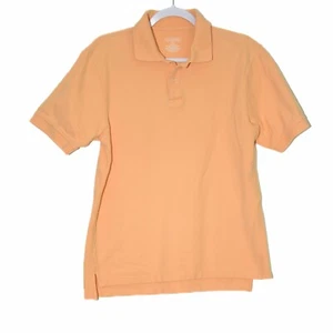 Saddlebred Mens Light Orange Polo Shirt Solid Short Sleeve Collared Top Size S - Picture 1 of 6