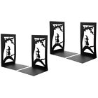 4 Pcs Decorative Book Ends Bookcase For Kids Room Stand Iron