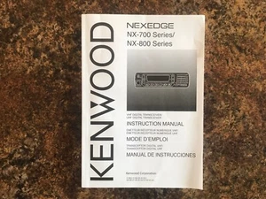 Kenwood NEXEDGE NX-700 NX-800 Series Digital Radio Instruction Manual - Zdjęcie 1 z 6