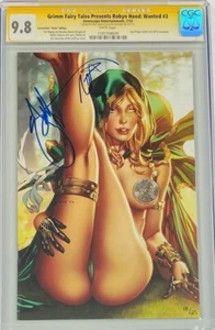 Grimm Fairy Tales Robyn Hood Wanted #3 SDCC LTD 25 Signed EBAS & Nei CGC 9.8 SS - Picture 1 of 2