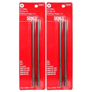 Senco EA0297 DuraSpin #2 Phillips 2 Pks 4 Bits total for DS212 DS215 DS235 DS232 - Picture 1 of 2