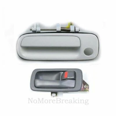 For 92-95 96 Toyota Camry Door Handle L Outside White 040 & Inside GRAY R DS446 - Image 1 of 4