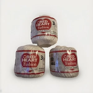 3 pack of White Colored Crochet Cotton Thread Size 3, 3x125 yards - Picture 1 of 3