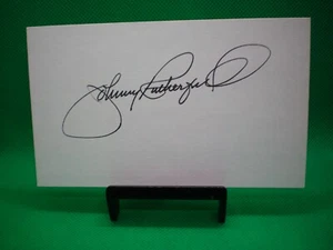 JOHNNY RUTHERFORD SIGNED 3x5 INDEX CARD NASCAR - Bild 1 von 1