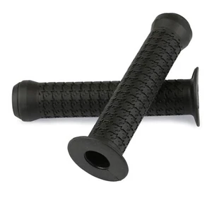 New BMX Haro Stitch Grip Set Flanged Black Colour - Picture 1 of 5