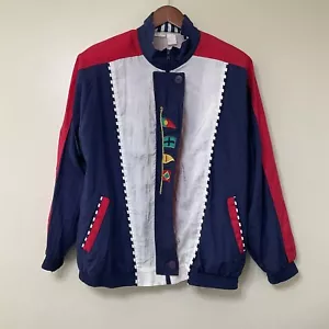 ARCHITECT Petites VTG Retro Track Jacket Size M - Picture 1 of 10