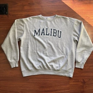 John Galt Brandy Melville Sweatshirt Women One Size Gray Malibu Pullover Sweater - Picture 1 of 5